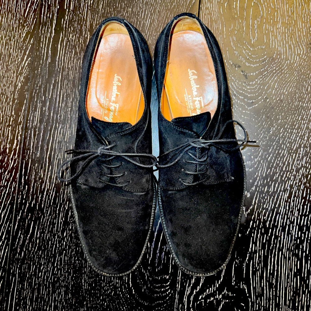 Salvatore Ferragamo suede dress shoes